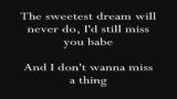 Video Musik Aerosmith -  I Don't Wanna Miss a Thing Lyrics Terbaik