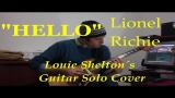 Music Video "Hello" - Lionel Richie (Louie Shelton Guitar Solo Cover)