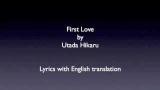 Download Utada Hikaru First Love with lyrics and English translation Video Terbaru