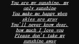 Video Lagu You Are My Sunshine .. Original Song... Musik Terbaik