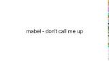 Video Lagu MABEL - DON'T CALL ME UP 'Lyric Bahasa Indonesia Subtitle' Musik baru di zLagu.Net