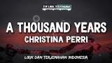 Download Video Lagu A Thand Years - Christina Perri ( Lirik Terjemahan Indonesia )  Music Terbaru
