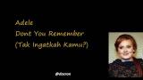 Music Video dont you remember (lirik Indonesia) Terbaru - zLagu.Net