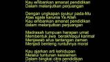 Video Lagu Music Hymne dan Mars Madrasah Indonesia