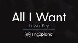 Music Video All I Want (LOWER Piano Karaoke) Kodaline - zLagu.Net
