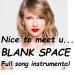 Musik Blank Space - Taylor Swift full song instrumental gratis