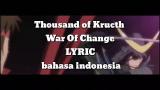Video Lagu Music Thand of krutch War Of Change Lyric SUB INDONESIA Terbaru